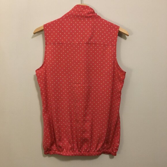 Coral Pink & Pearl Polka Dot Bow Tie Bubble Hem Tank - Picture 3 of 16